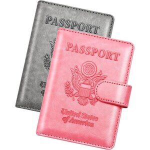 New Passport Holder for Travel Cruise Essentials, 2 Pcs Passport Cover